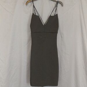 Guess Charcoal Strappy Mini Dress